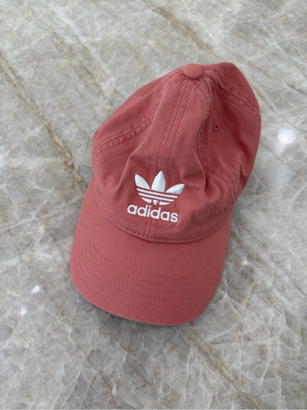 adidas Kids Rose Coral Trefoil Cap